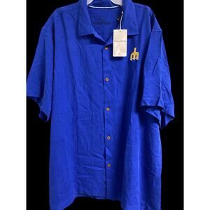 Tommy Bahamas MLB Mariners LT-BLUE button down- size XXXL-NWT